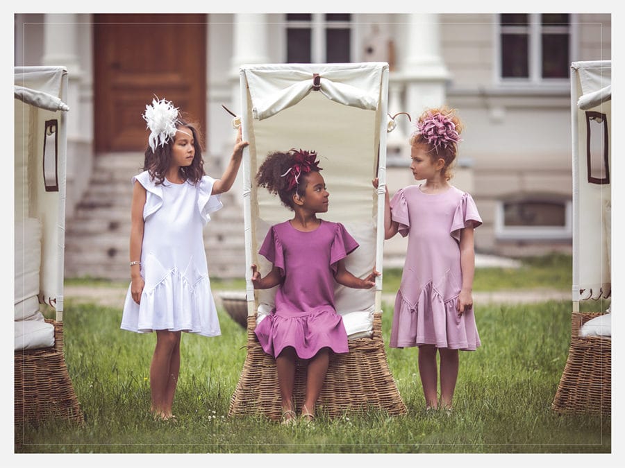 Sesja zdjęciowa marki mody dziecięcej Amelie et Sophie
